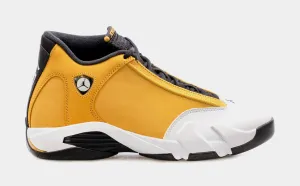 Air Jordan 14 Retro Ginger Mens Lifestyle Shoes (White/Orange) Free Shipping