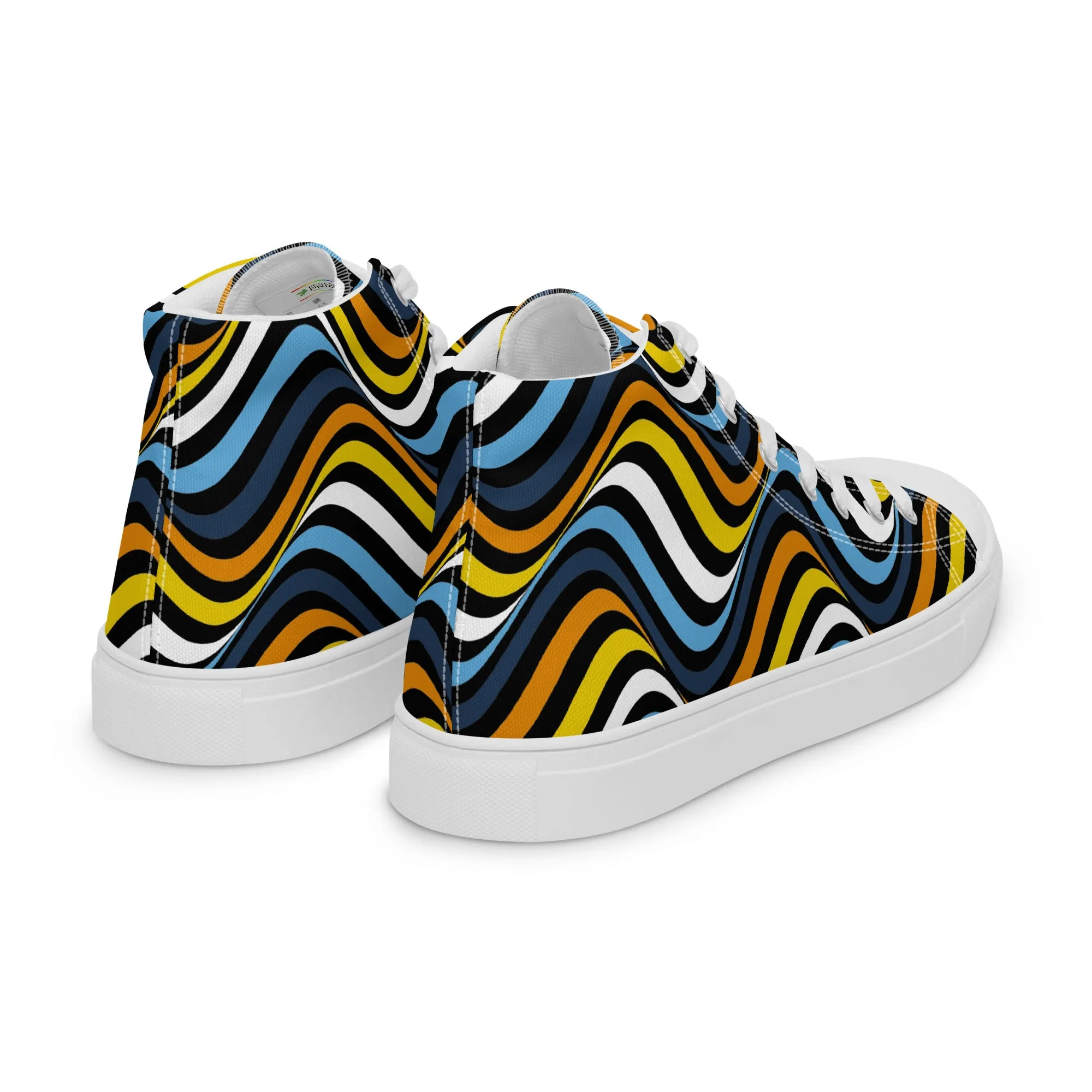 Aroace Wavey Women’s High Top Canvas Athletic Shoes