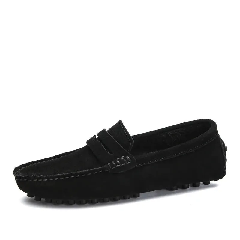 Brand Fashion Summer Style Soft Moccasins Men Loafers Genuine Leather High Quality Shoes Men Flats Gommino Driving Shoes v2