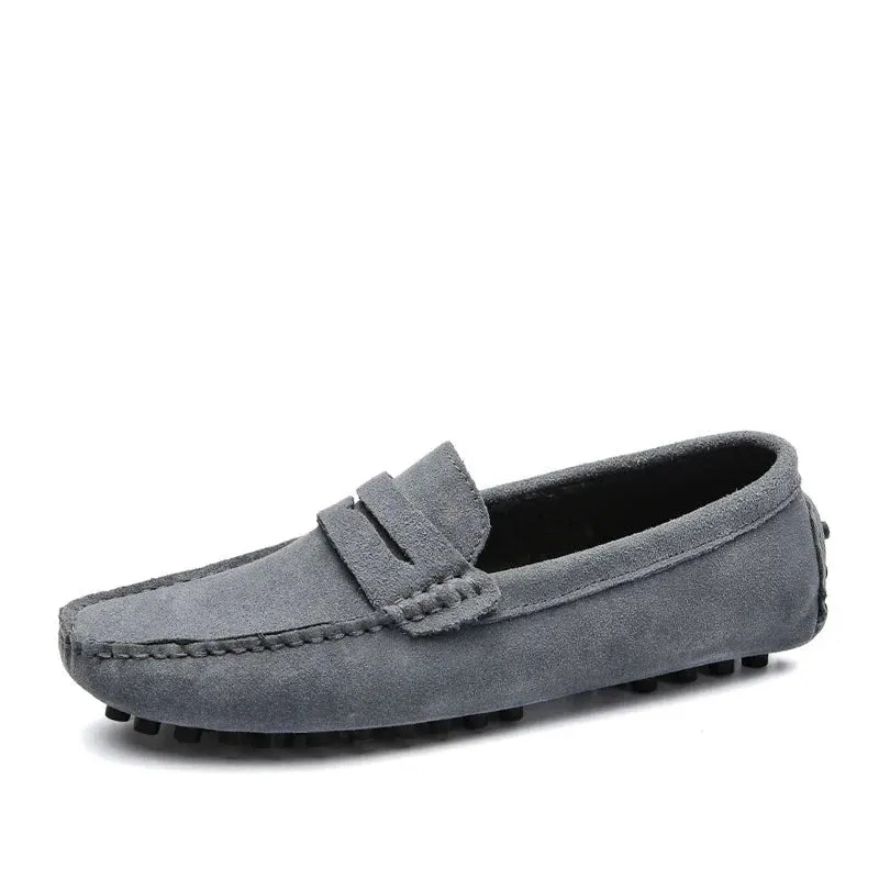 Brand Fashion Summer Style Soft Moccasins Men Loafers Genuine Leather High Quality Shoes Men Flats Gommino Driving Shoes v2