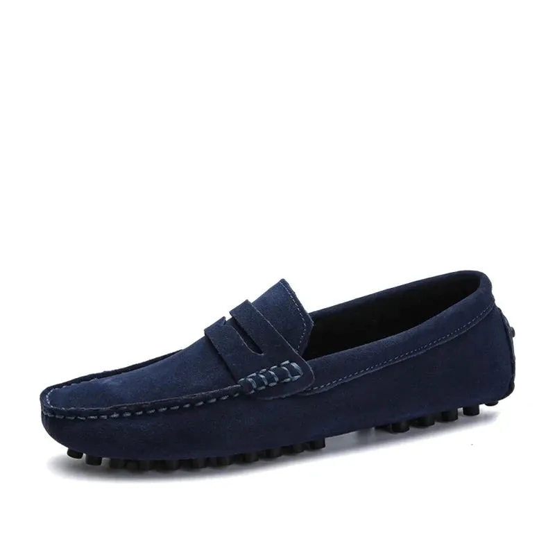 Brand Fashion Summer Style Soft Moccasins Men Loafers Genuine Leather High Quality Shoes Men Flats Gommino Driving Shoes v2