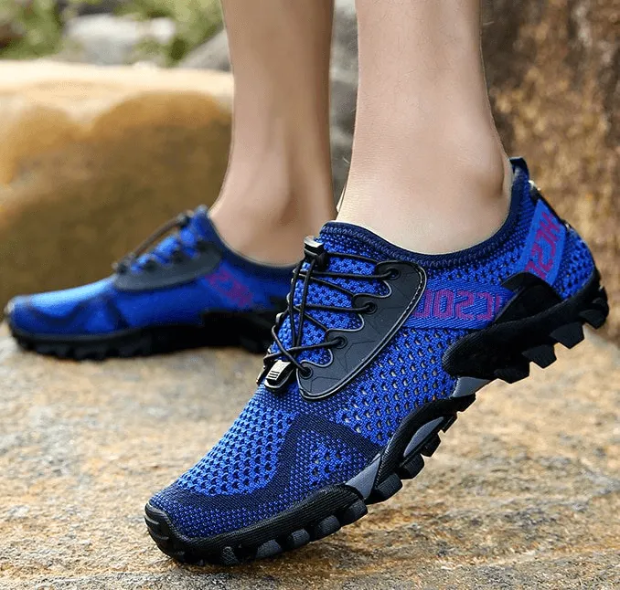 Breathable Elastic Camping Shoes / Men's Sports Sneakers - SF0827