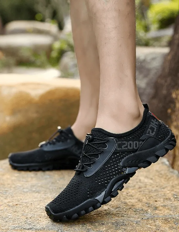 Breathable Elastic Camping Shoes / Men's Sports Sneakers - SF0827