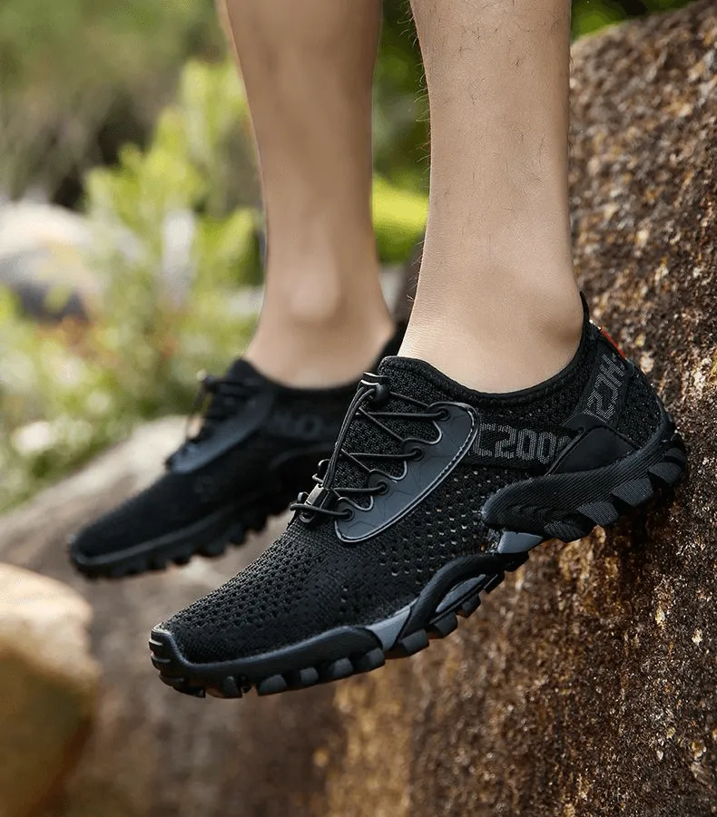 Breathable Elastic Camping Shoes / Men's Sports Sneakers - SF0827