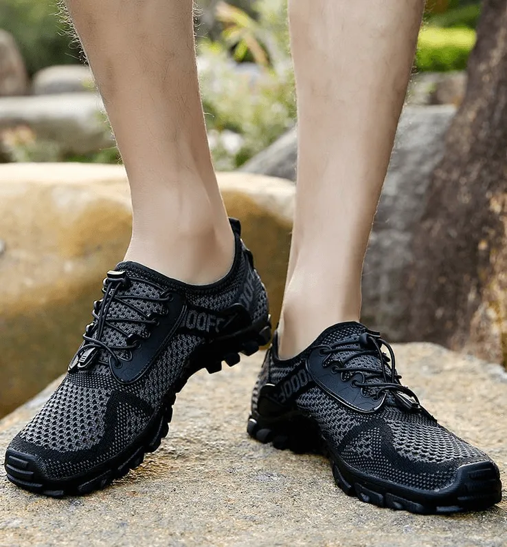 Breathable Elastic Camping Shoes / Men's Sports Sneakers - SF0827