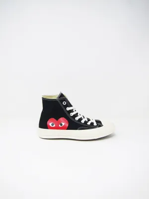 Comme des Garçons PLAY Converse, Black Single Heart