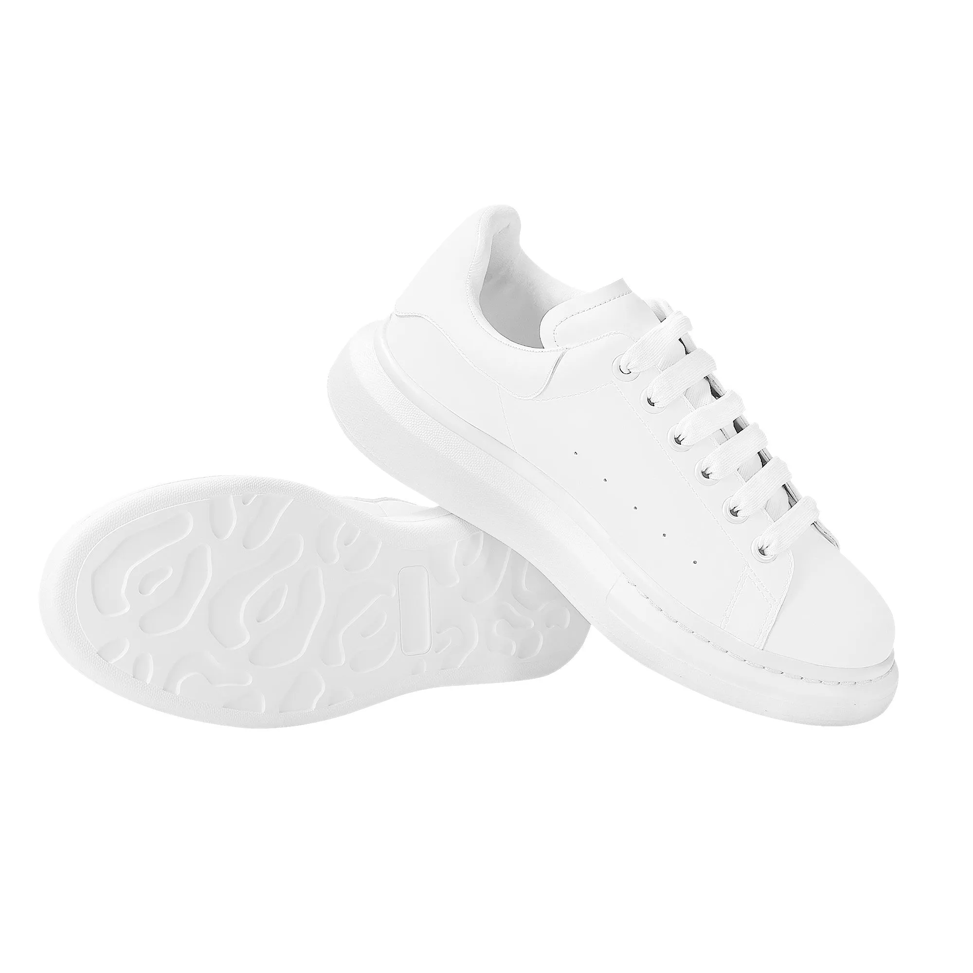 Create Your Own - Platform Low Top Shoes - White