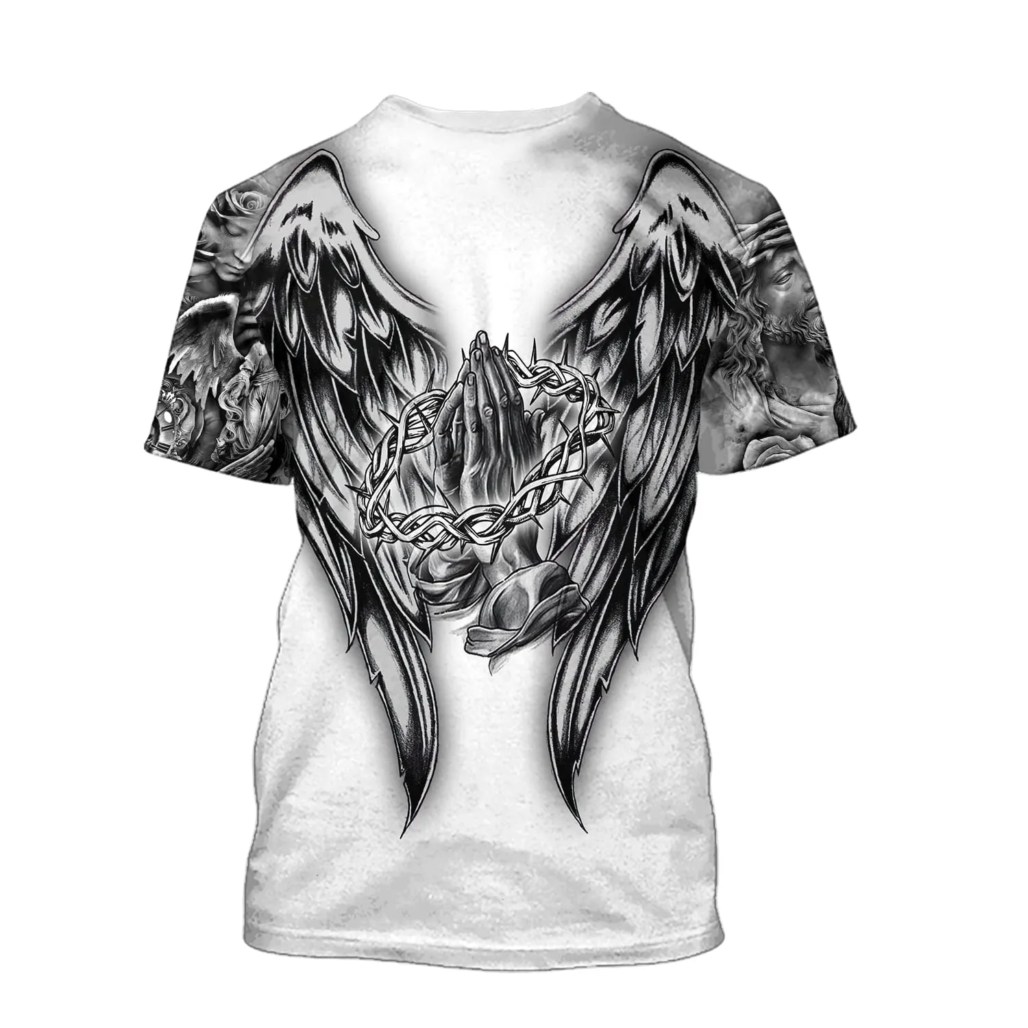 Cross With Wings Jesus Shirts - Christian 3d Shirts For Men Women