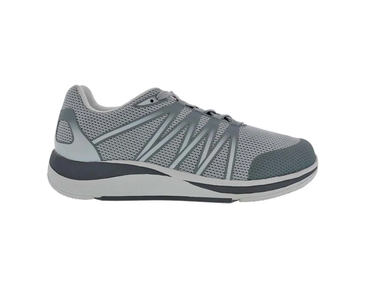 Drew Player Men Athletic Shoe In Grey Mesh Combo