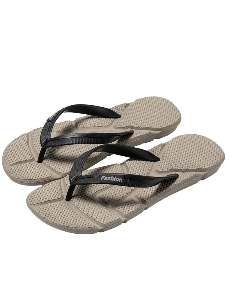 Flexible Lightweight Beach Flip Flops for Men / Casual Male Massage Shoes - SF1023