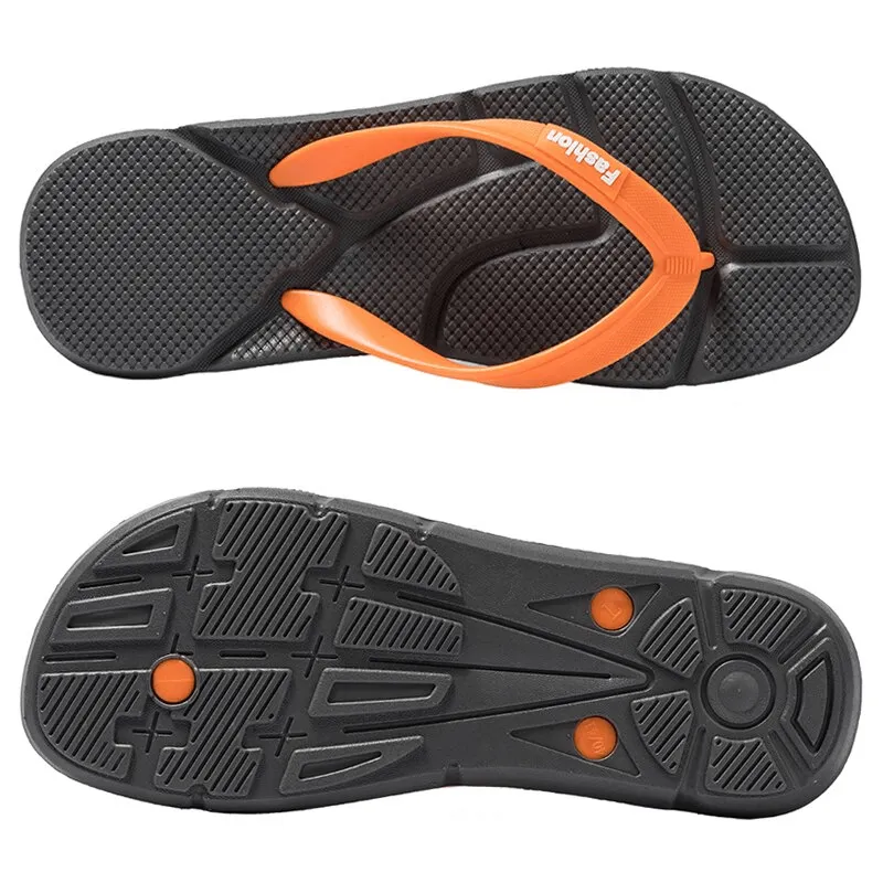 Flexible Lightweight Beach Flip Flops for Men / Casual Male Massage Shoes - SF1023