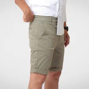 Gabardine Short For Men - Oil Green