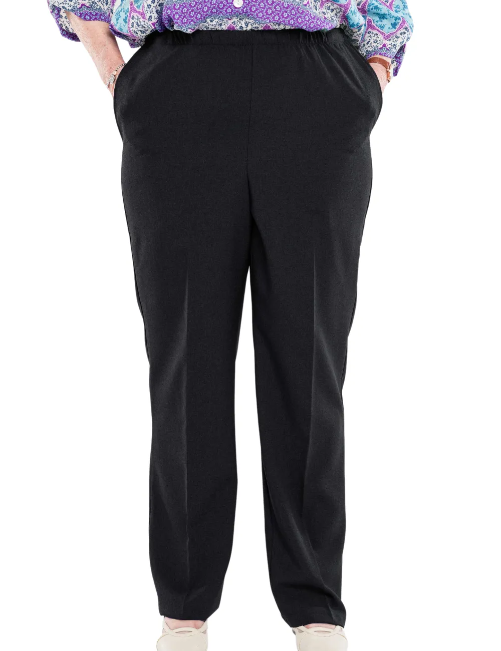 Gabardine Side Opening Pant for  Women