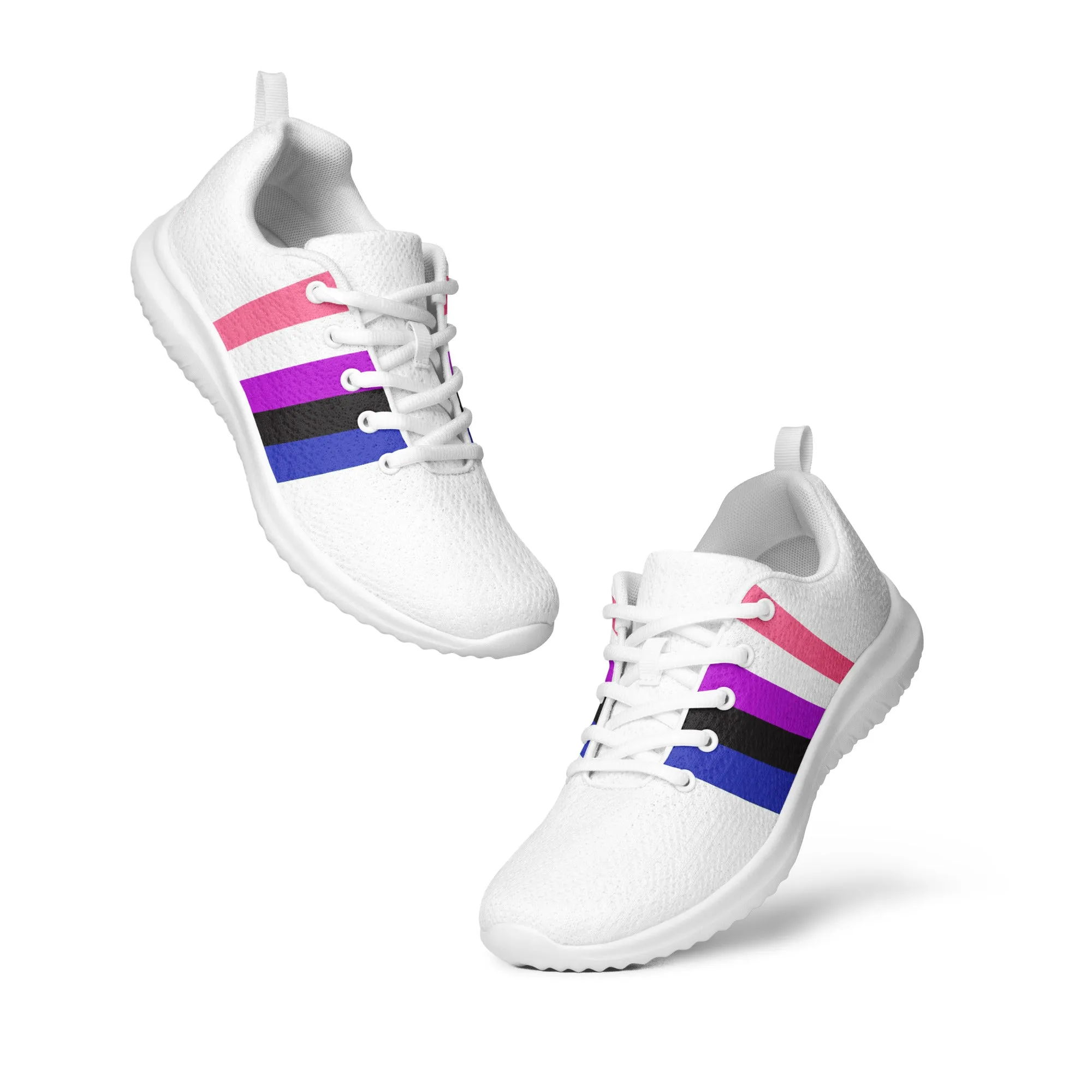 Genderfluid Pride Flag Women’s Athletic Shoes