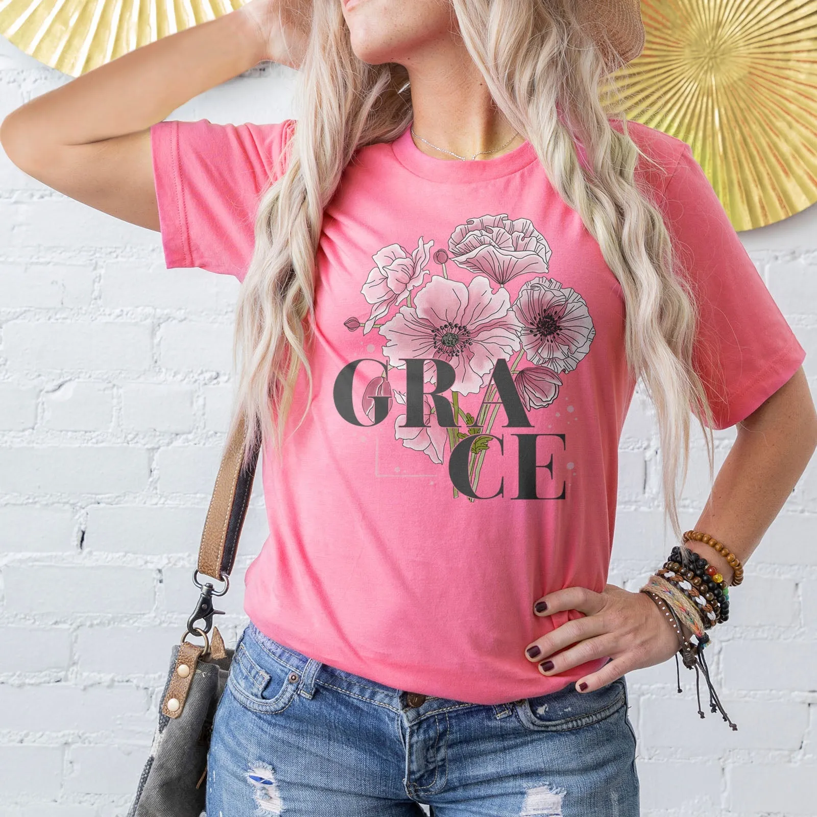 Grace Tee Shirts For Women - Christian Shirts for Women - Religious Tee Shirts