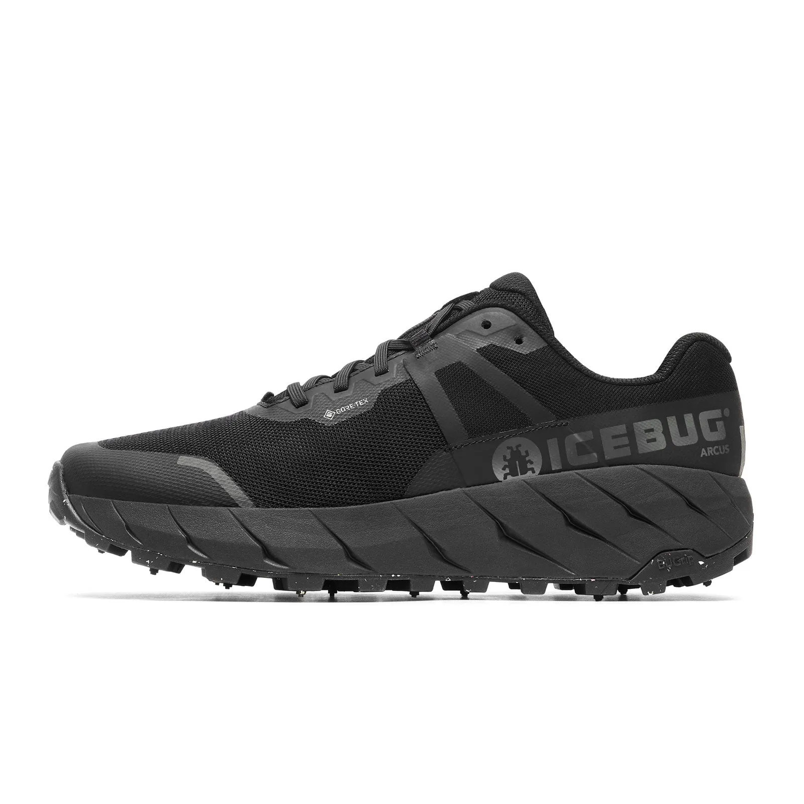 Icebug Arcus BUGrip GTX Hiking Shoe (Men) - True Black with Studs