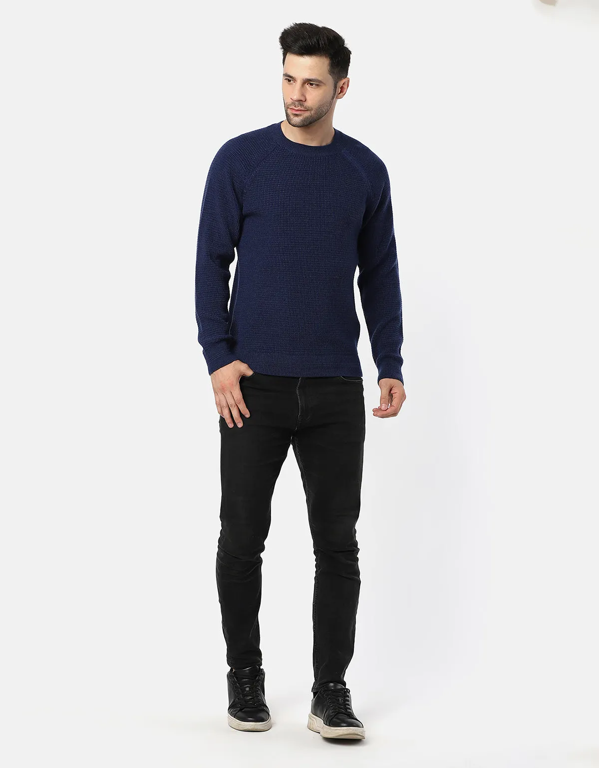 Knitted T-Neck Sweater For Men