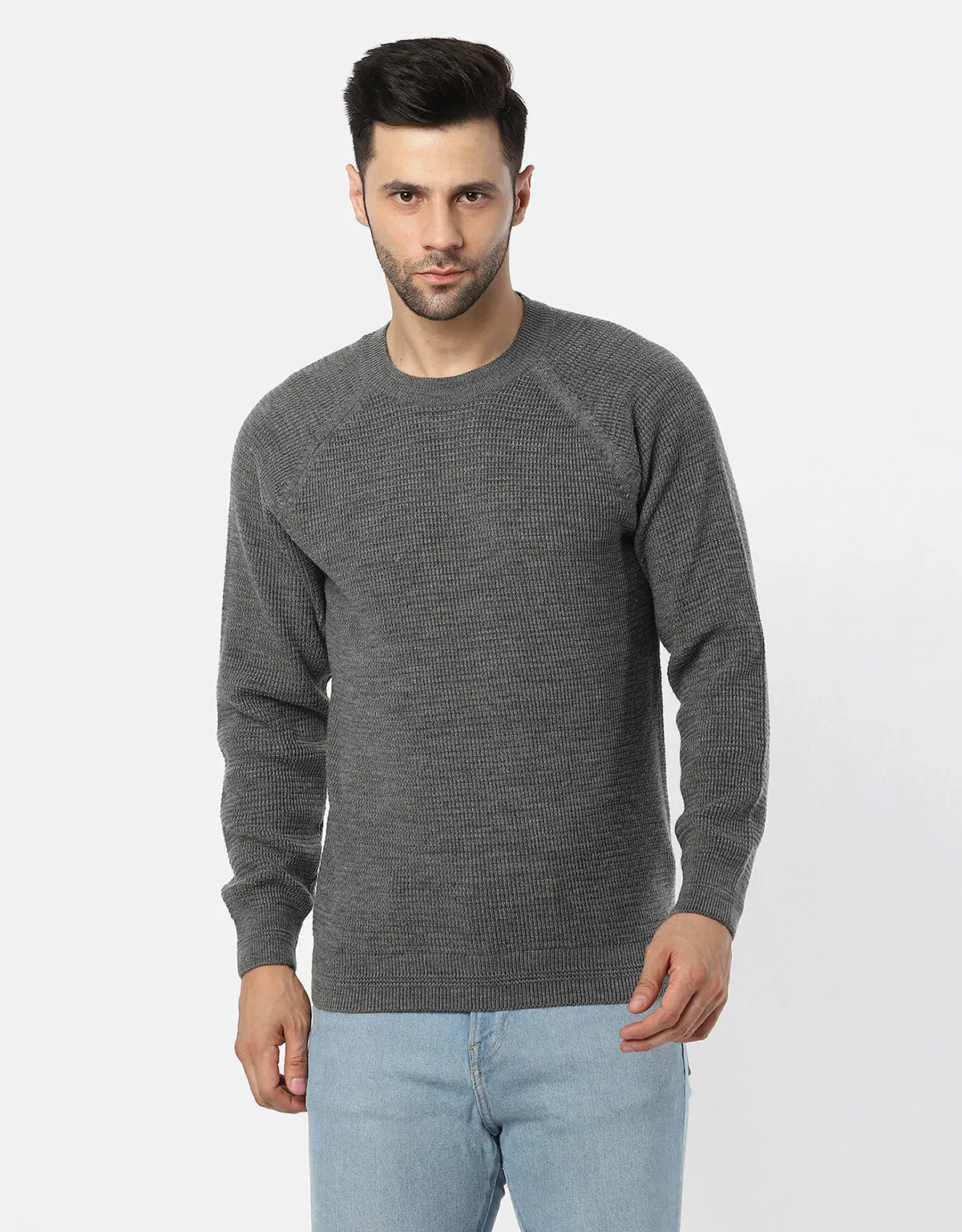 Knitted T-Neck Sweater For Men