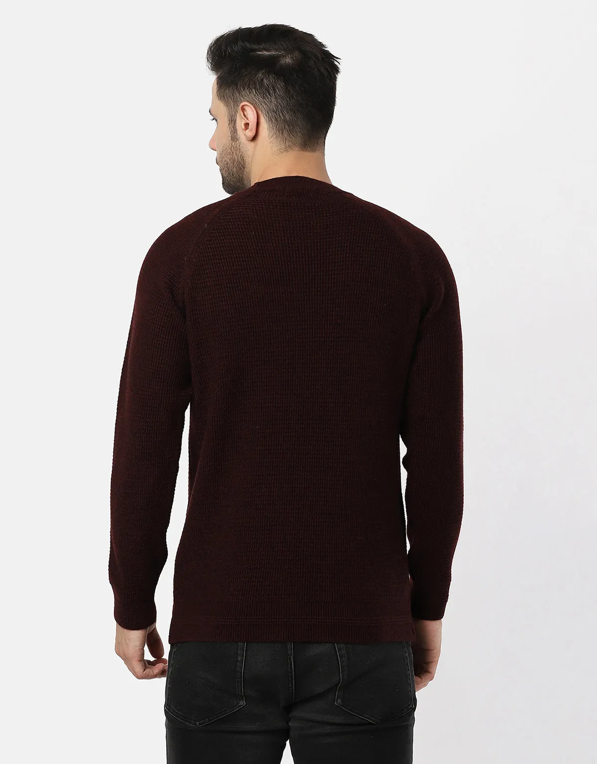 Knitted T-Neck Sweater For Men