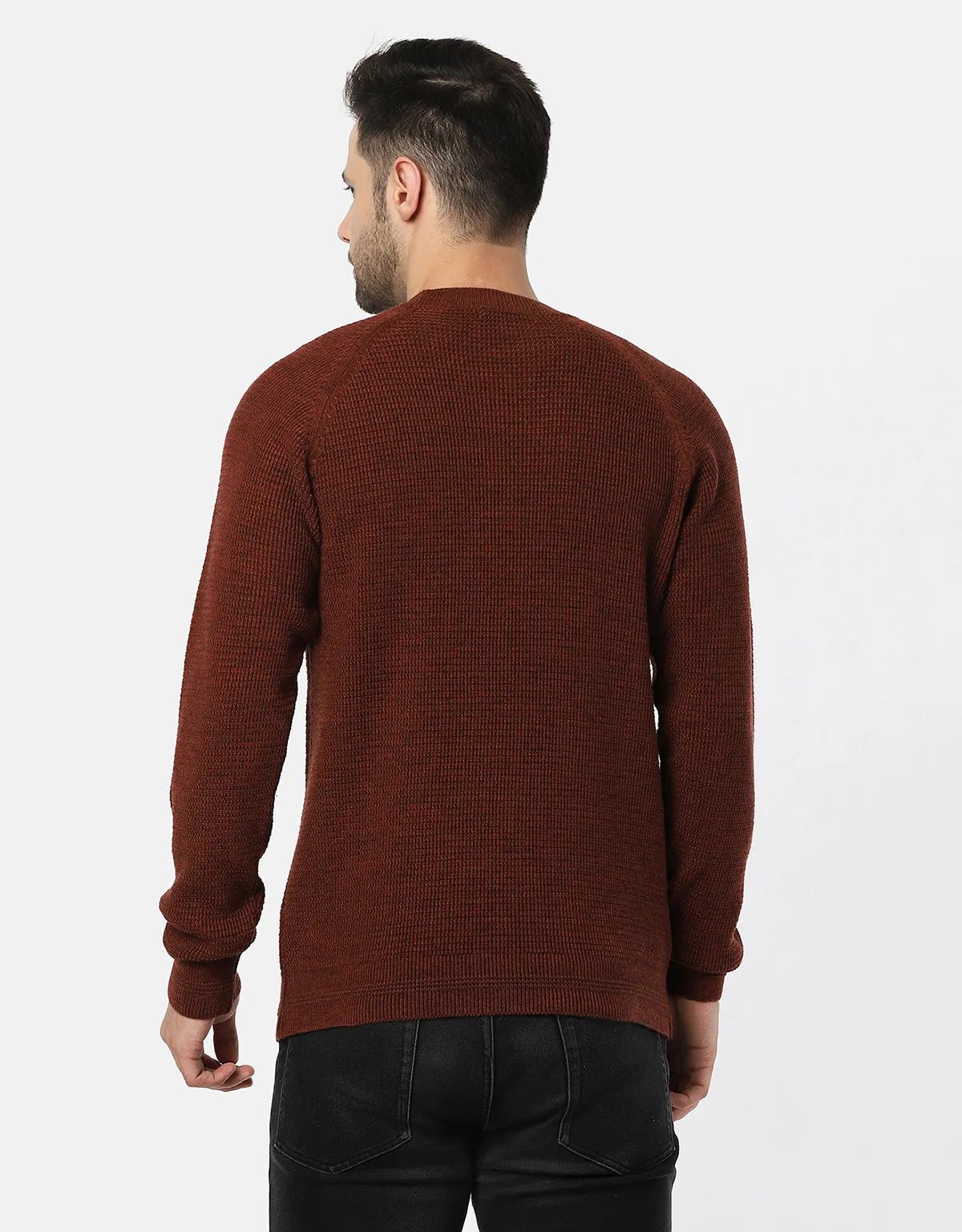 Knitted T-Neck Sweater For Men