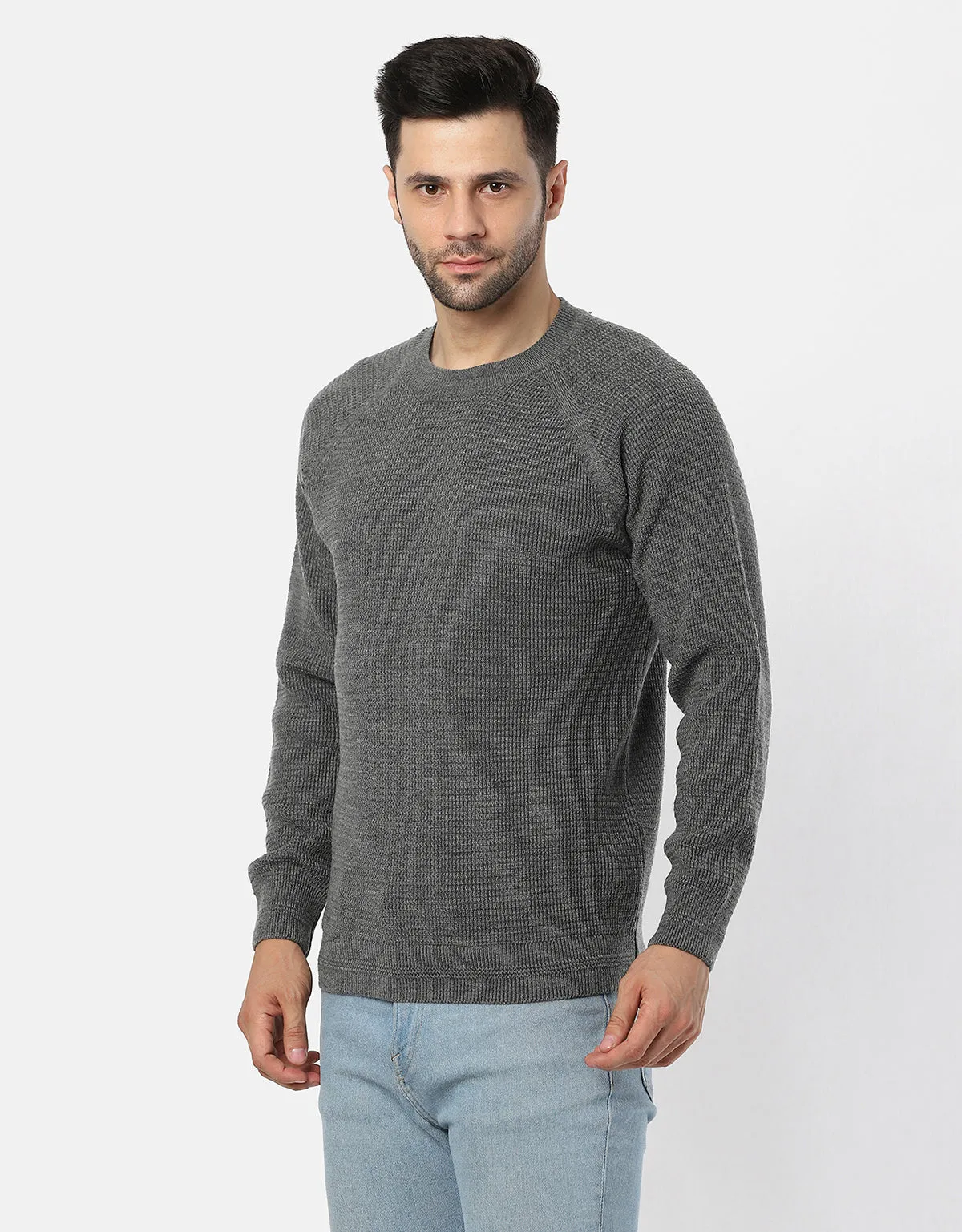 Knitted T-Neck Sweater For Men