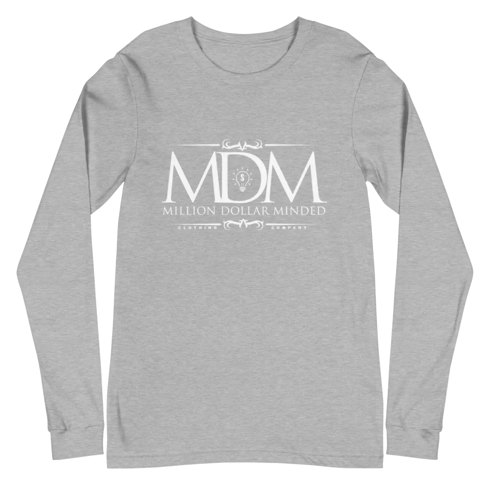 MDM Classy White Text Long Sleeve Tee