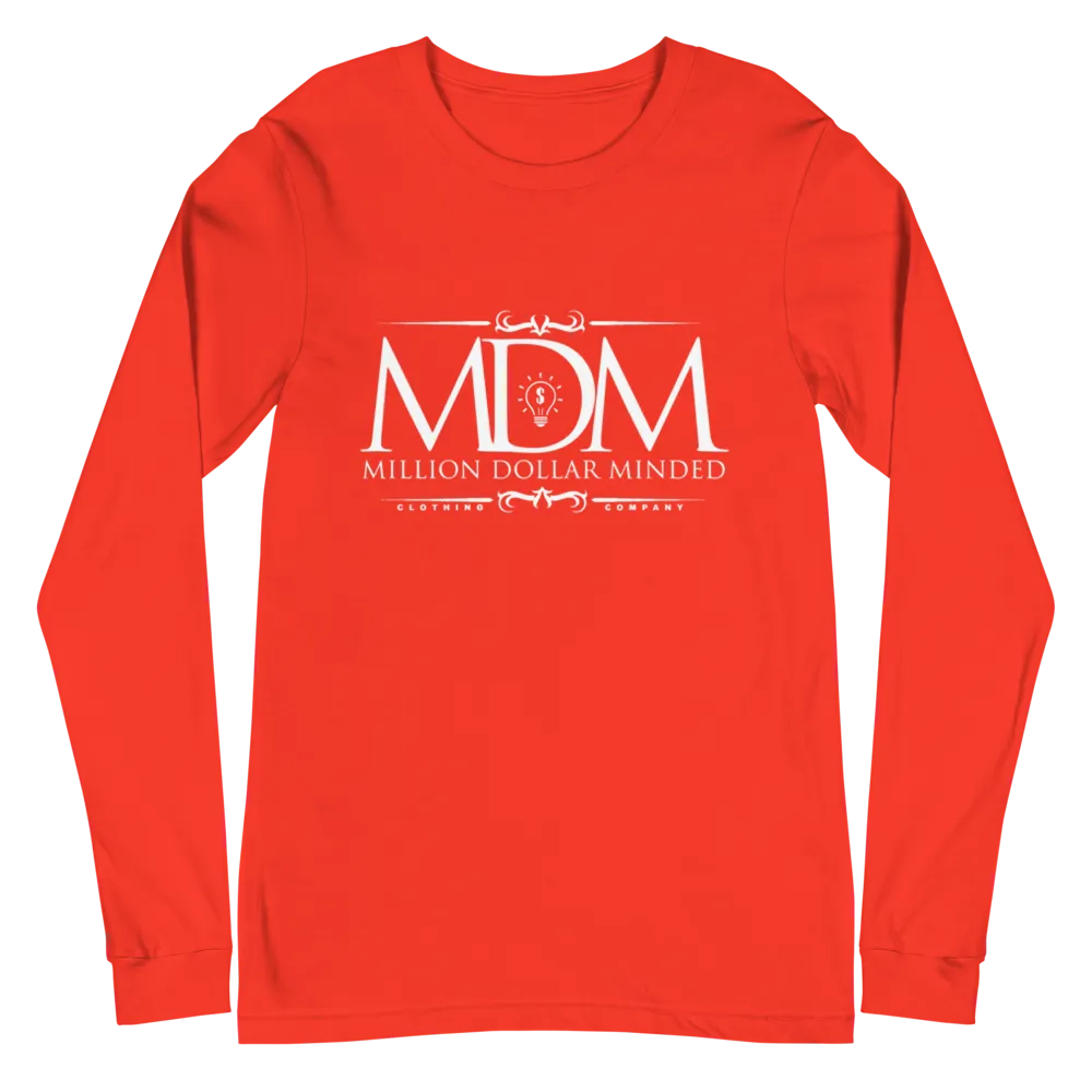 MDM Classy White Text Long Sleeve Tee