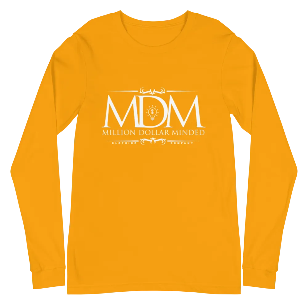 MDM Classy White Text Long Sleeve Tee