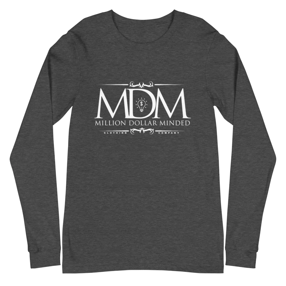 MDM Classy White Text Long Sleeve Tee