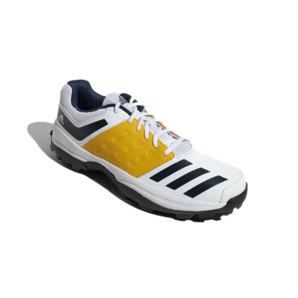 Men's Crinu 23 Cricket Shoe (Cloud White/Collegiate Navy/Active Gold)