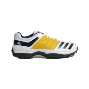 Men's Crinu 23 Cricket Shoe (Cloud White/Collegiate Navy/Active Gold)