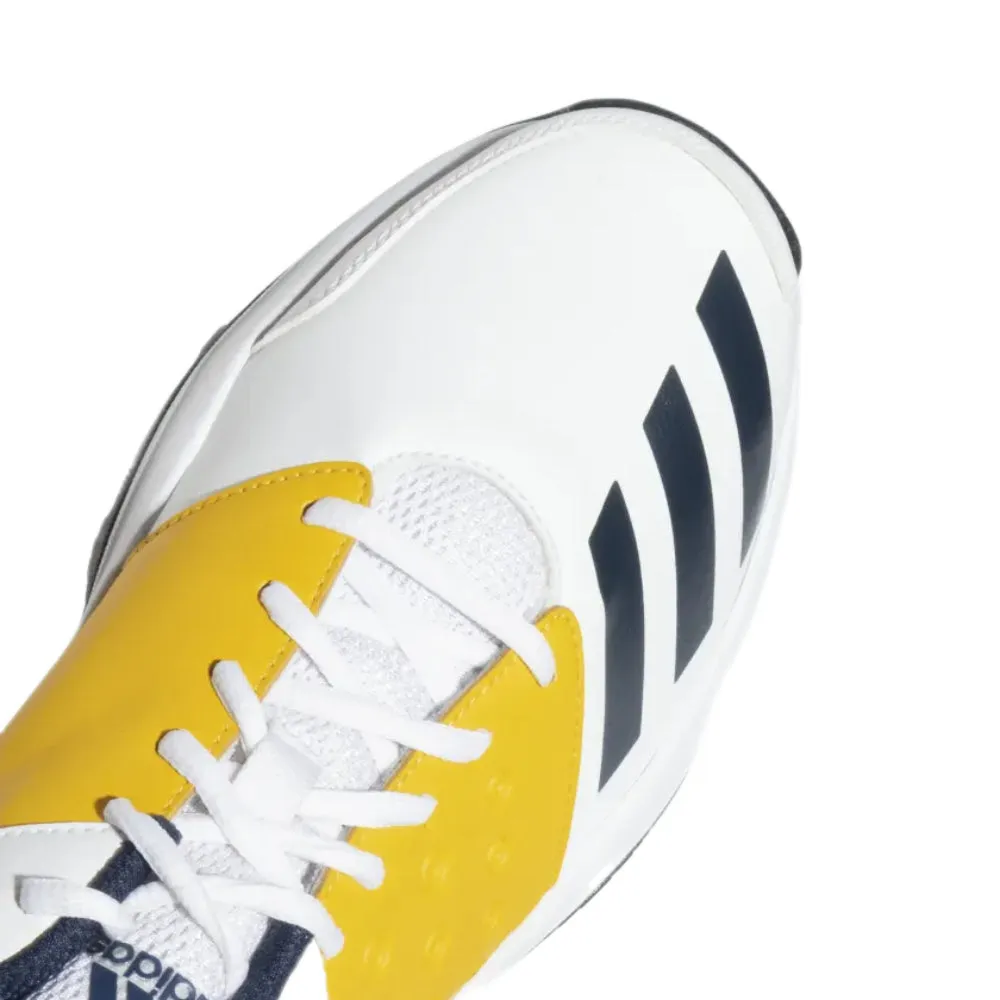 Men's Crinu 23 Cricket Shoe (Cloud White/Collegiate Navy/Active Gold)