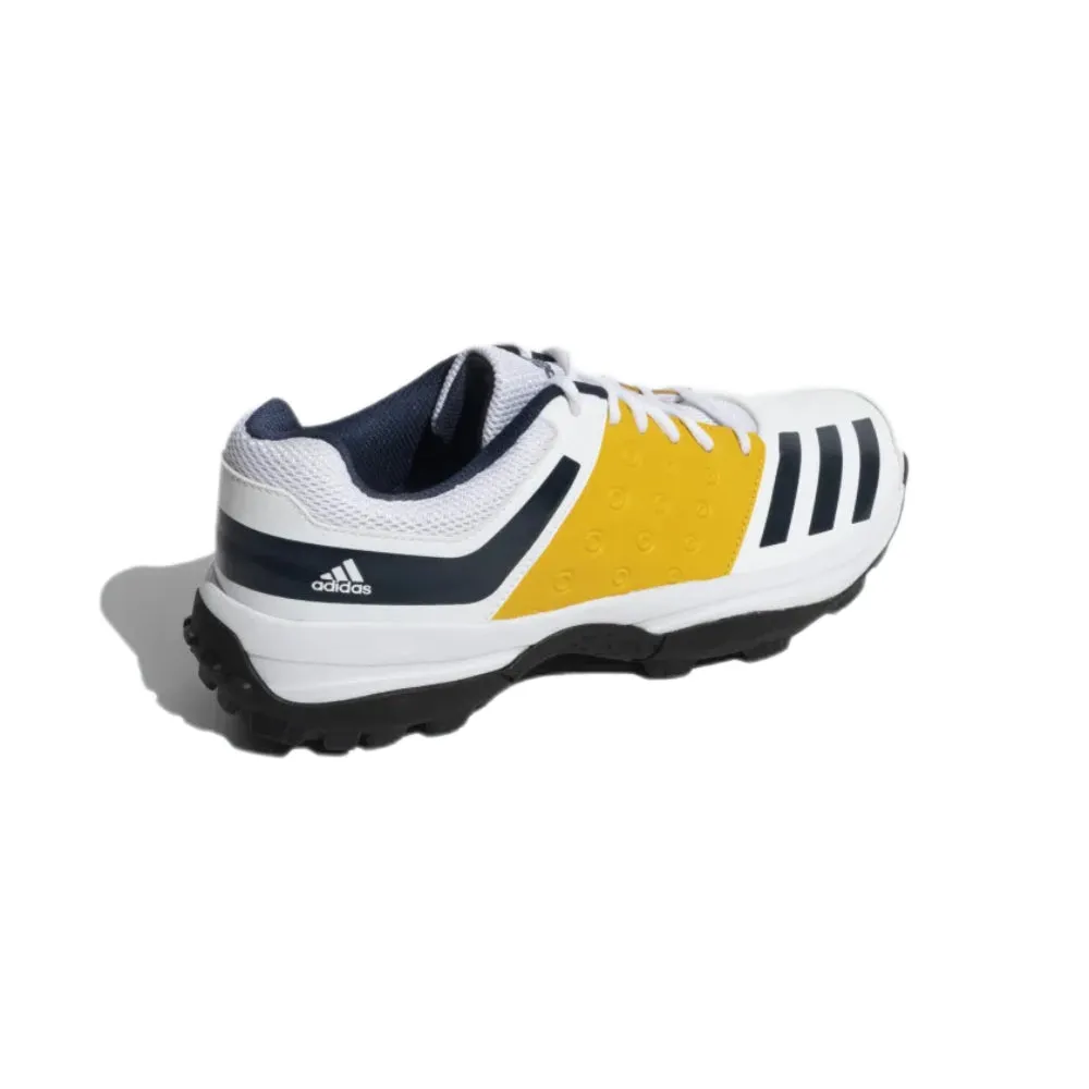 Men's Crinu 23 Cricket Shoe (Cloud White/Collegiate Navy/Active Gold)