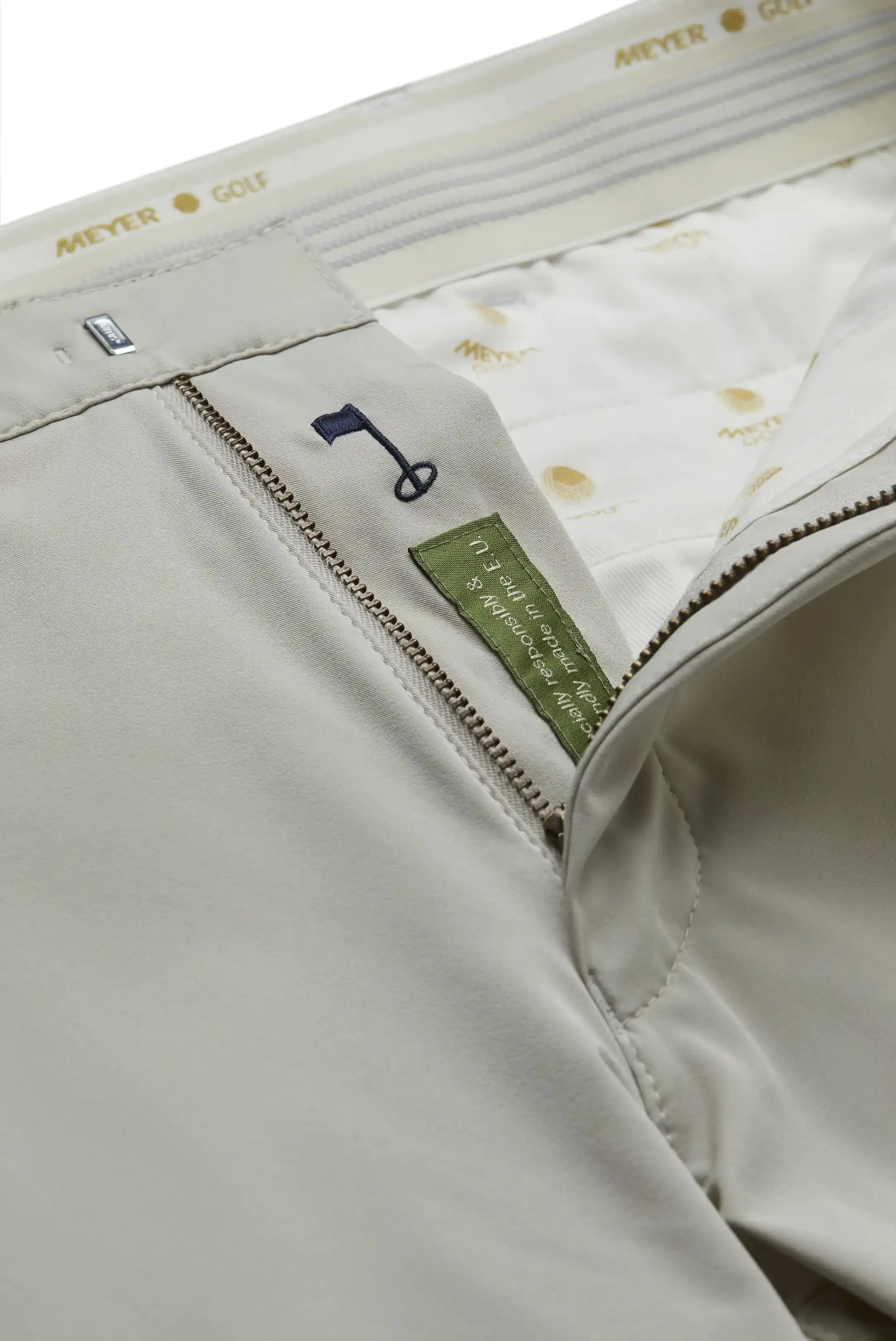 MEYER Golf Trousers - Augusta 8070 High Performance Chinos - Beige