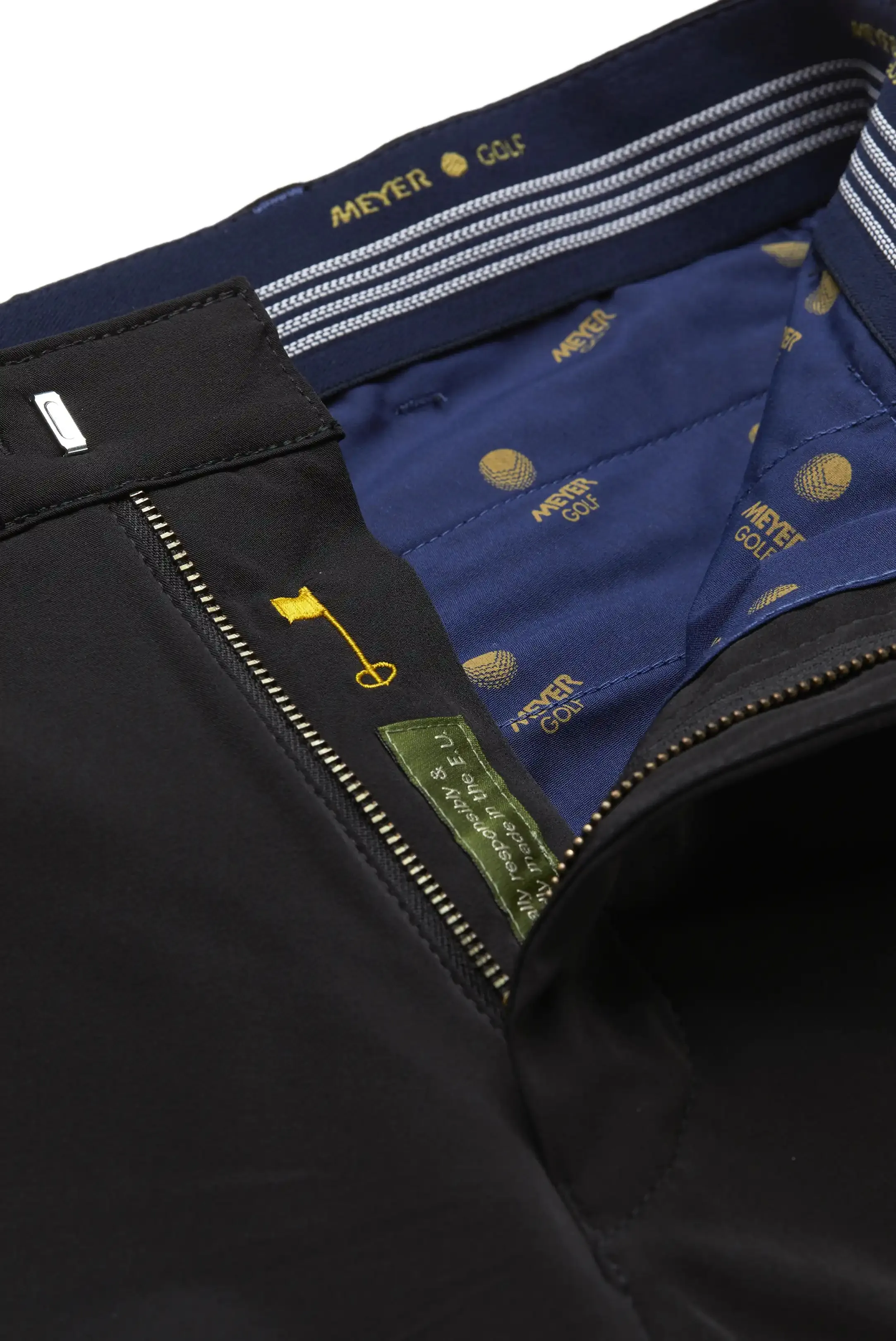 MEYER Golf Trousers - Augusta 8070 High Performance Chinos - Black