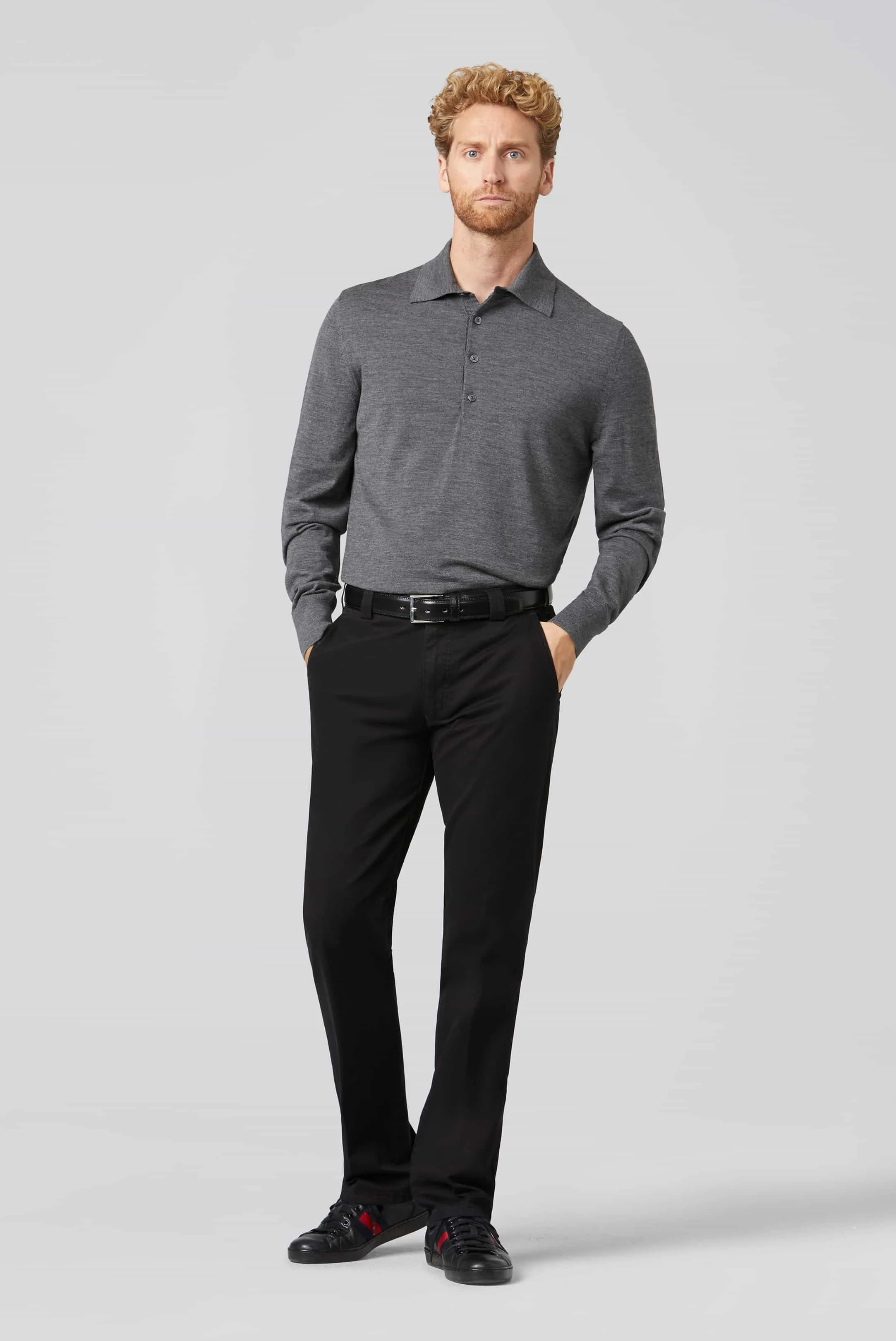 MEYER Roma Trousers - 316 Luxury Cotton Chinos - Black