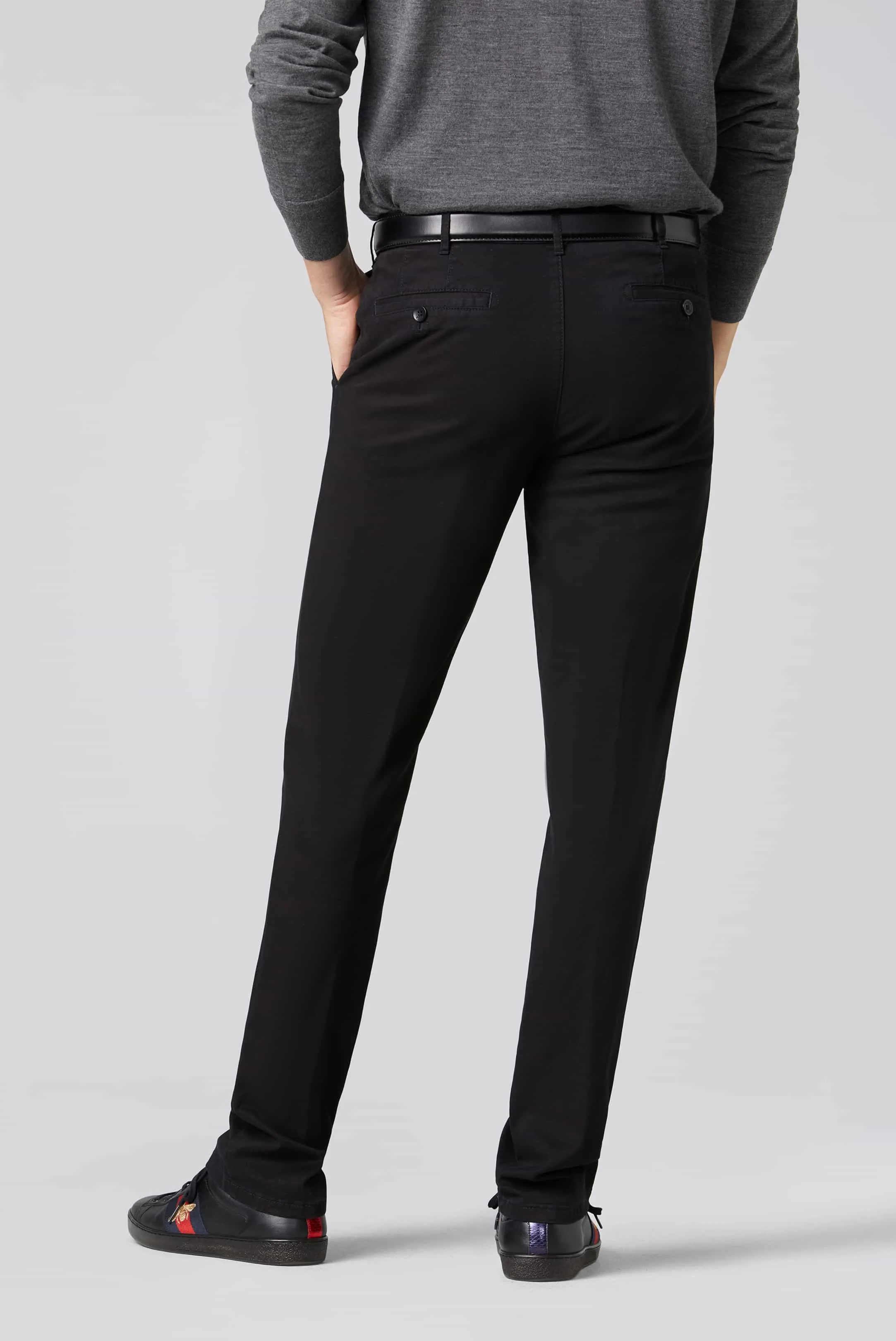 MEYER Roma Trousers - 316 Luxury Cotton Chinos - Black