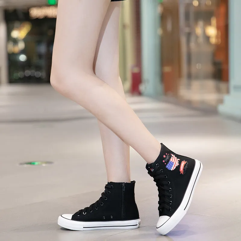 Owlkay Fashion Printed High Top Shoes