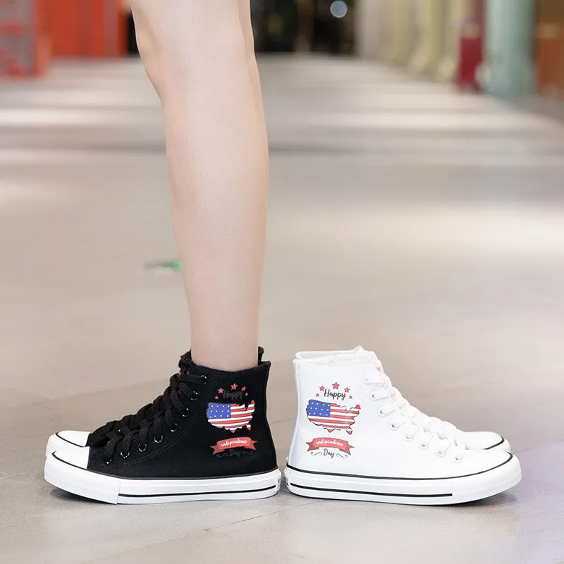 Owlkay Fashion Printed High Top Shoes