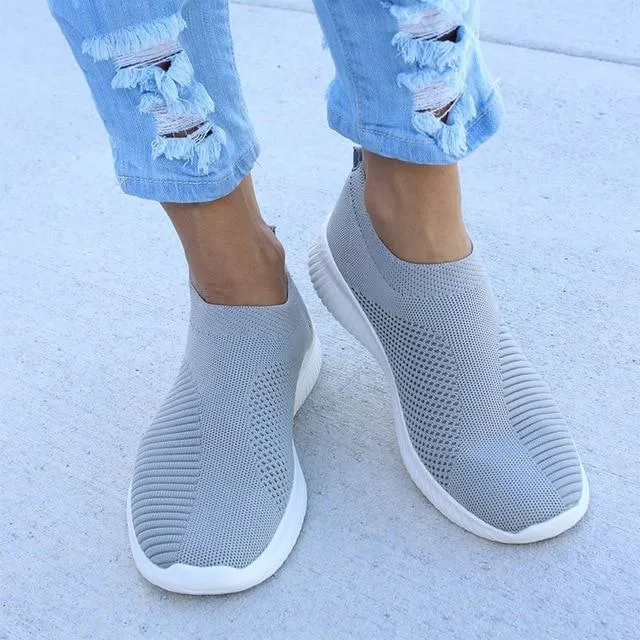 Owlkay - Women Stretchy Slip-on Mesh Bunion Corrector Sneakers