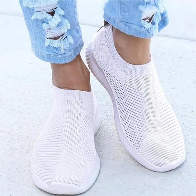 Owlkay - Women Stretchy Slip-on Mesh Bunion Corrector Sneakers