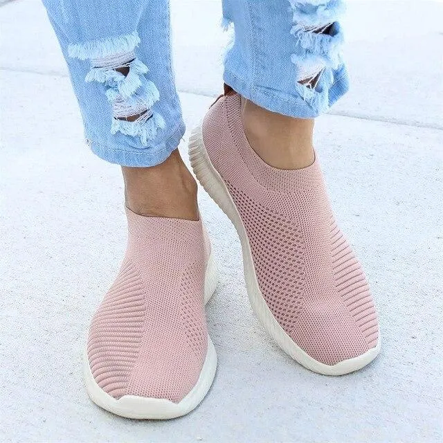 Owlkay - Women Stretchy Slip-on Mesh Bunion Corrector Sneakers