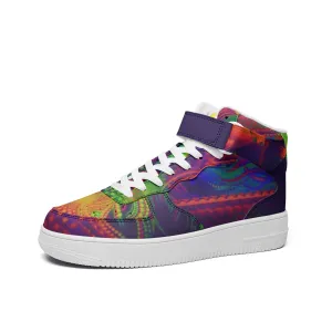 PADWAN Unisex high Top Leather Sneakers | SALVIA DROID