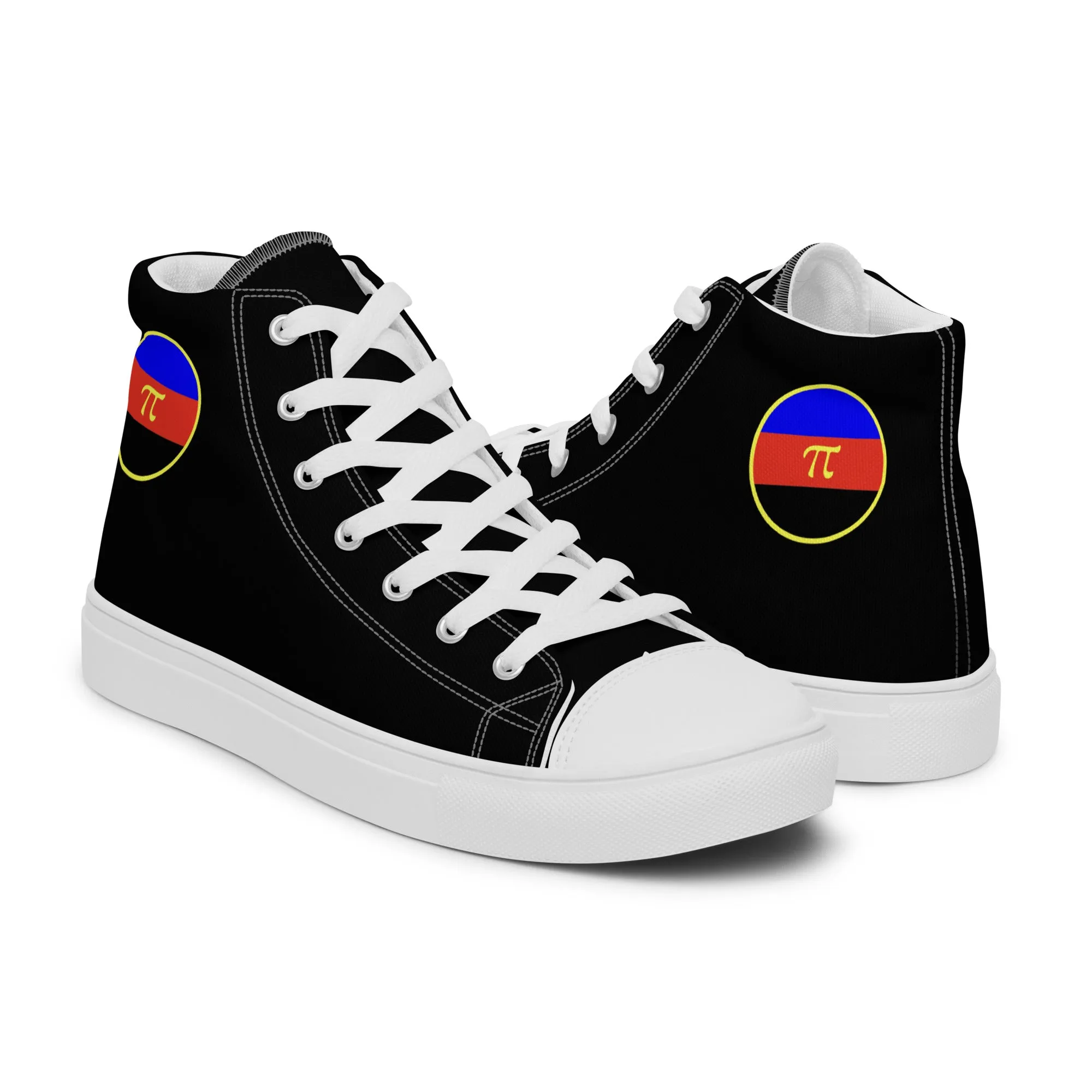 Polyamorous Polyamory Pride Men’s High Top Canvas Athletic Shoes