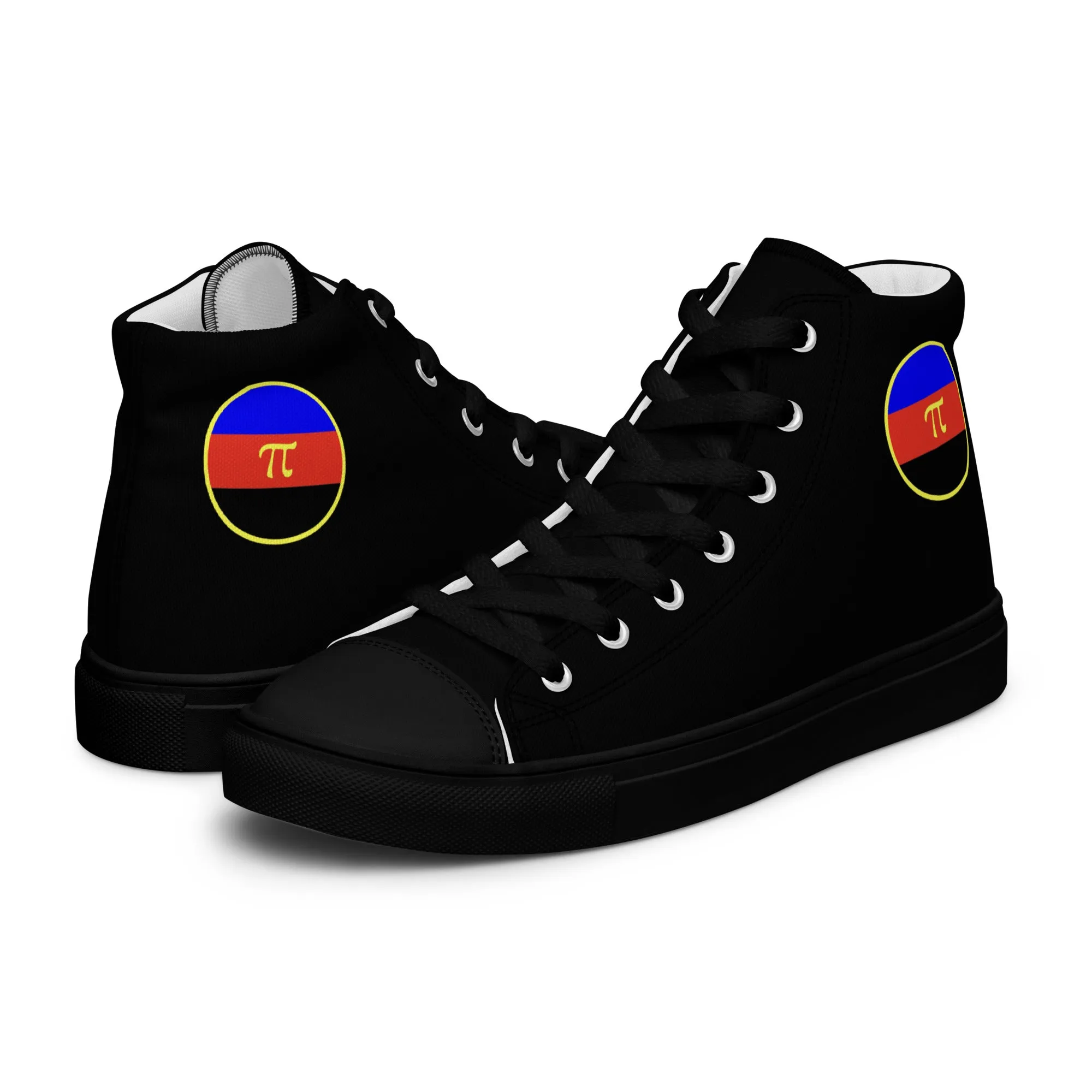 Polyamorous Polyamory Pride Men’s High Top Canvas Athletic Shoes