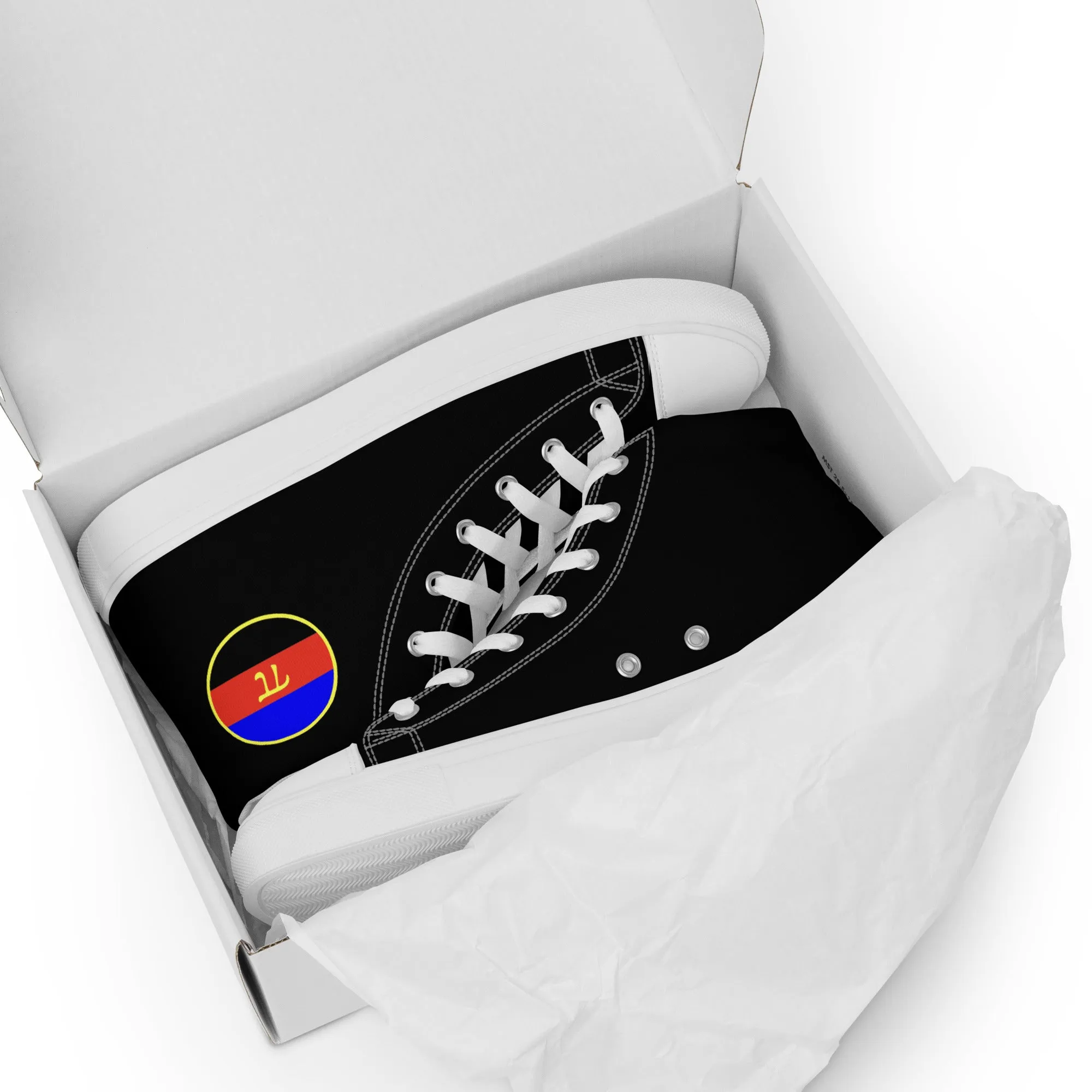 Polyamorous Polyamory Pride Men’s High Top Canvas Athletic Shoes