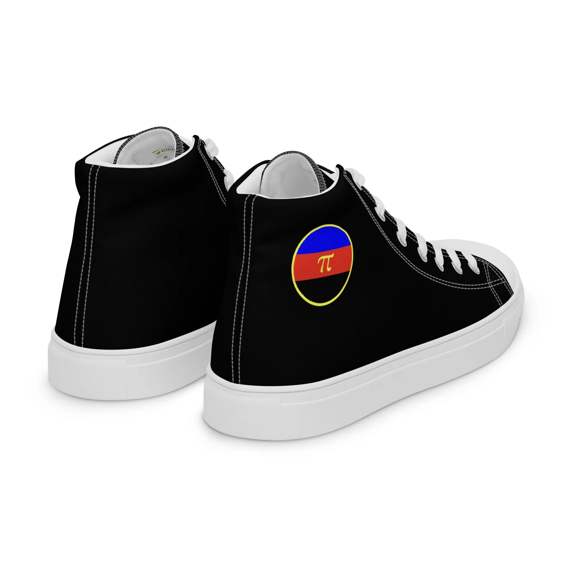 Polyamorous Polyamory Pride Men’s High Top Canvas Athletic Shoes