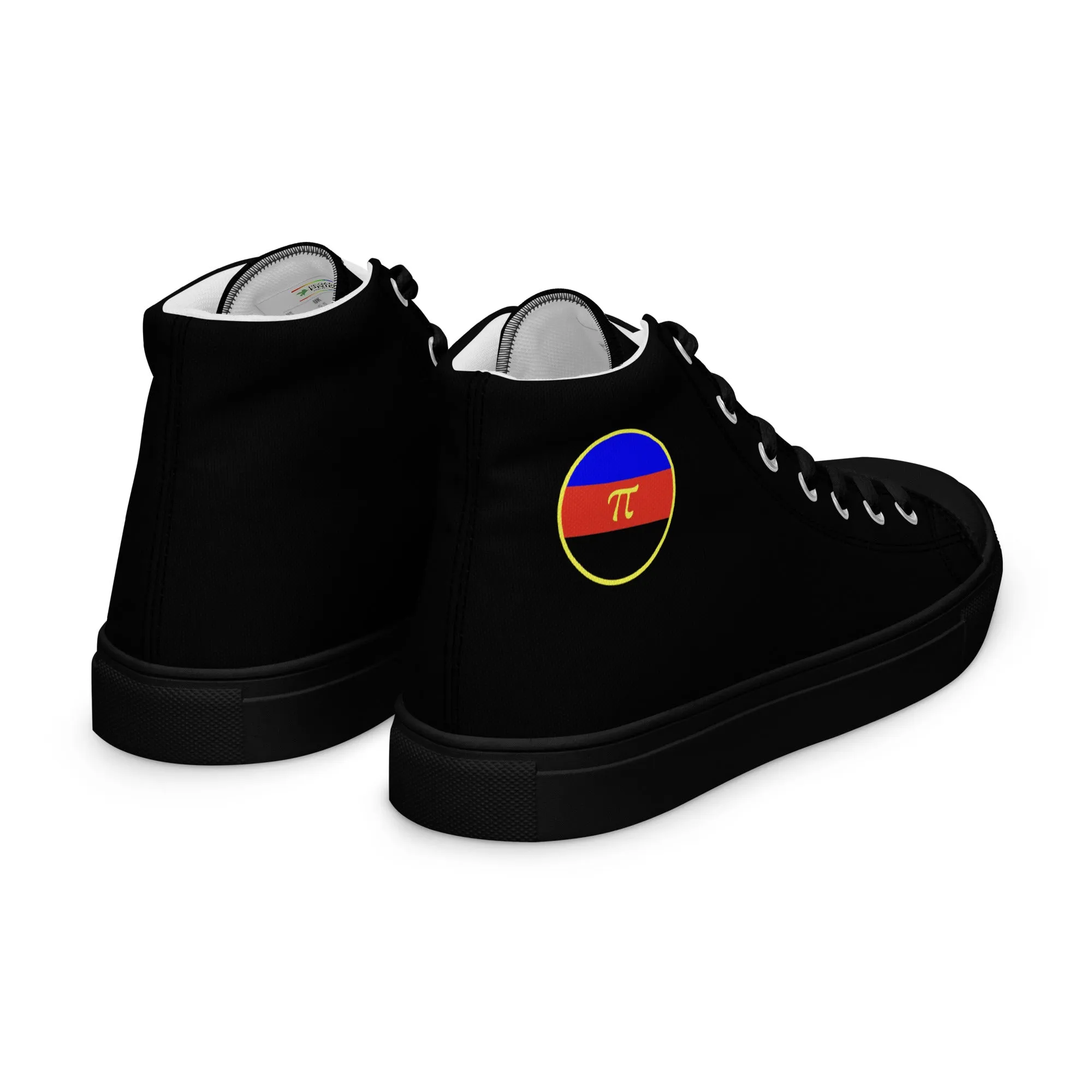 Polyamorous Polyamory Pride Men’s High Top Canvas Athletic Shoes