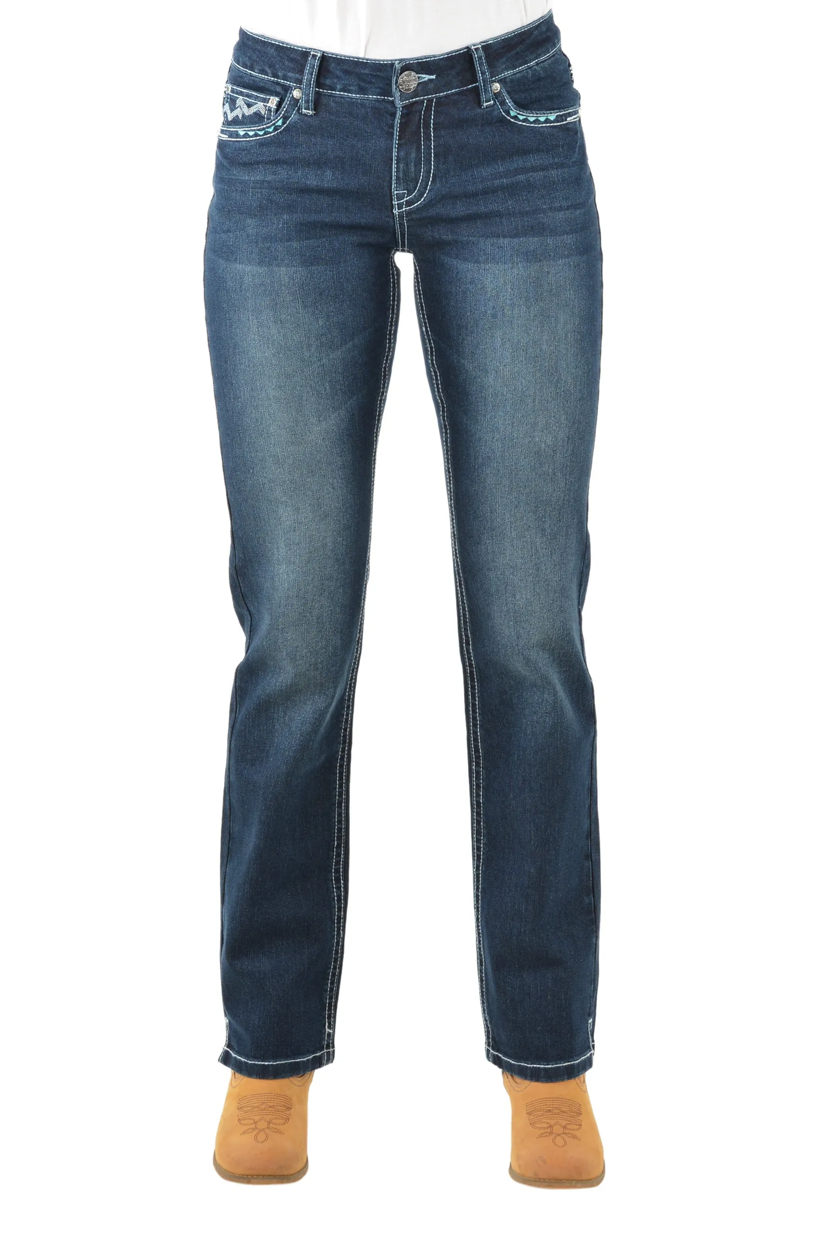 Pure Western Ladies Geraldine Straight Leg Jean - PCP2212730