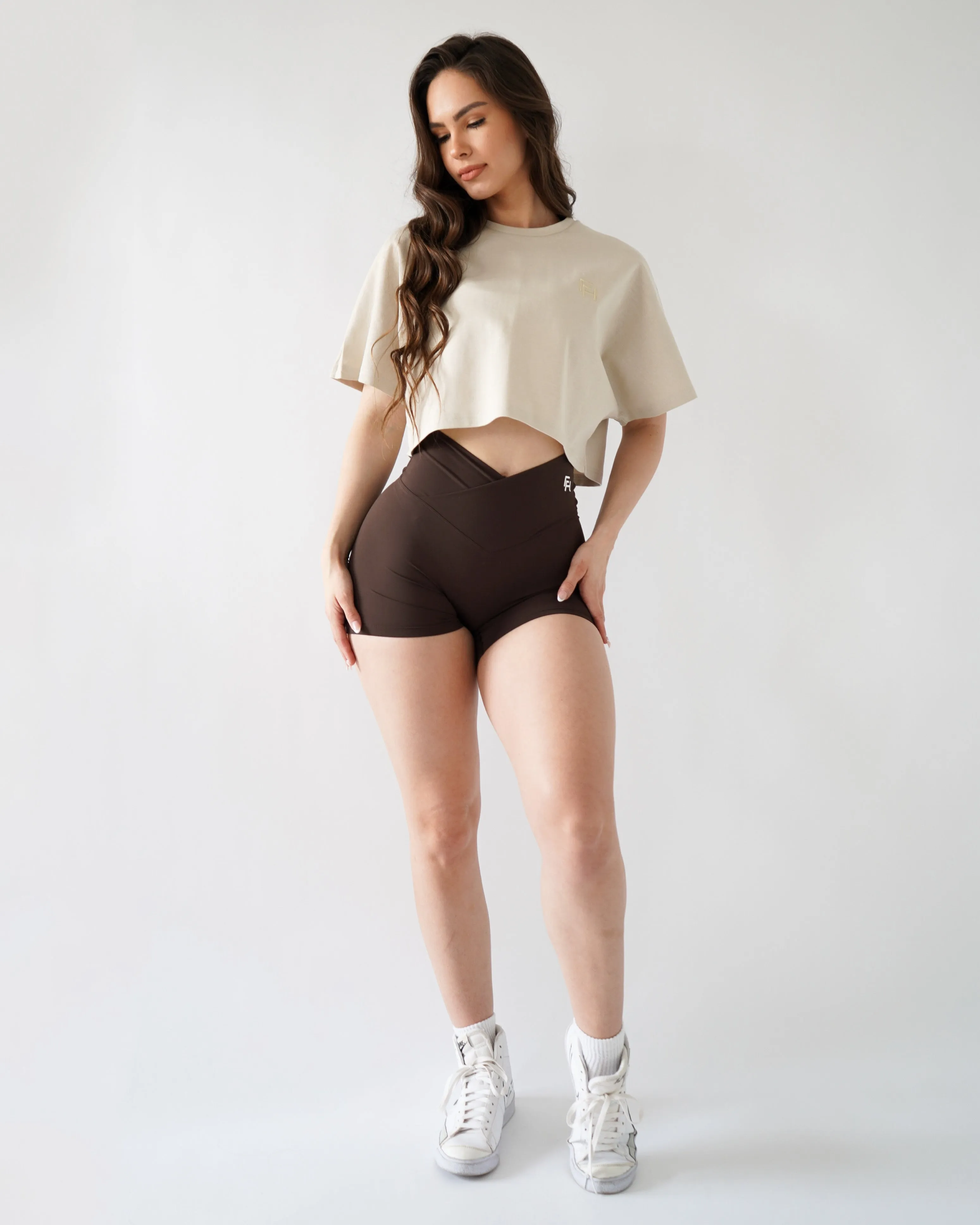 Relaxed Crop Top -  Oat